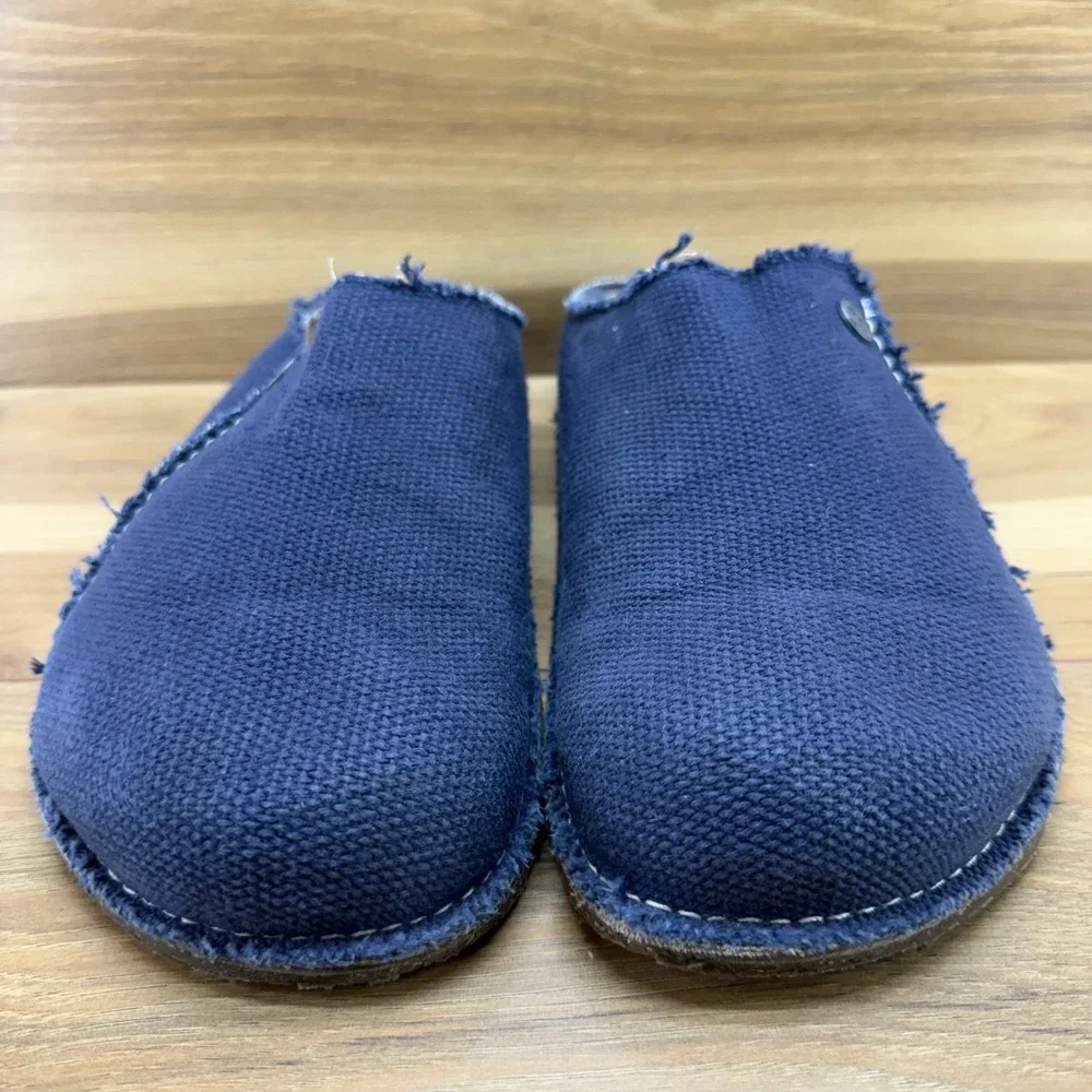 Birkenstock Zermatt Canvas Clogs Mens 10 W EU 43 Blue Casual Travel Walking